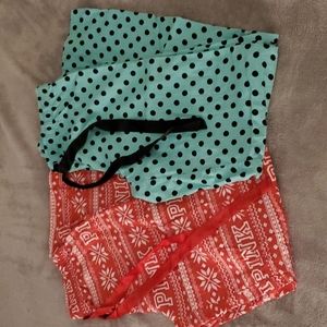 2-VS PINK Pajama Pants